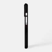 White Skull Black Minimal Gothic Phone Case iPhone 16ケース (左側面)
