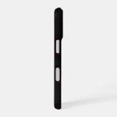 White Skull Black Minimal Gothic Phone Case iPhone 16ケース (右側面)