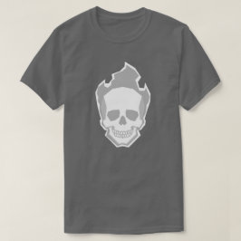 White Skull Graphic T-Shirt – Minimal Clean Skull  Tシャツ