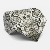 White Snake print ネクタイ (ロール)