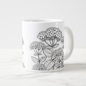 White Snakeroot - Ageratina altissima - Native ジャンボコーヒーマグカップ (正面右)