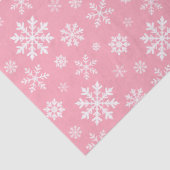 White Snowflakes Pattern On Light Pink Background 薄葉紙 (詳細)
