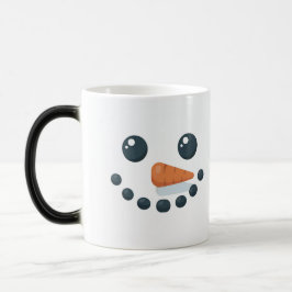 White Snowman Features Carrot Morphing Mug モーフィングマグカップ