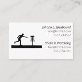 White Social calling card-Disc Golf 名刺 (正面)