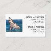 White Social calling card-whale 名刺 (正面)