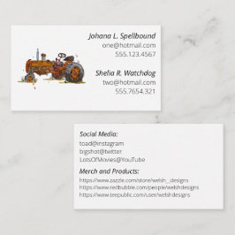 White Social introduction calling card-tractor 名刺