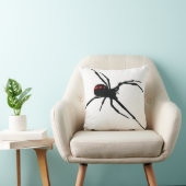 WHITE SPIDER FRONT / BLACK WEB BACK PILLOW クッション (椅子)