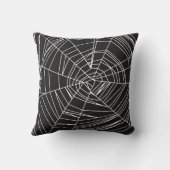 WHITE SPIDER FRONT / BLACK WEB BACK PILLOW クッション (裏面)