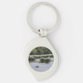 White Spider Lily key chain  キーホルダー (正面)