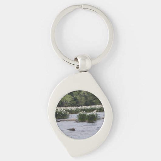 White Spider Lily key chain  キーホルダー (正面)