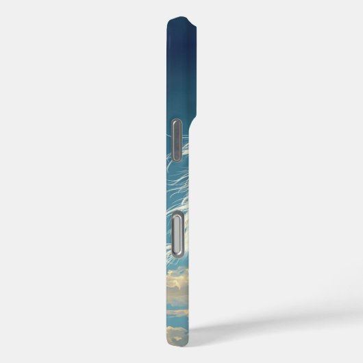 White Stallion Personalized Name Case-Mate iPhoneケース (裏面 / 右)