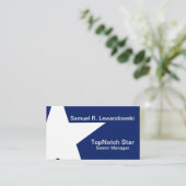 White Starのカスタマイズエレガント可能 名刺 (スタンド正面)