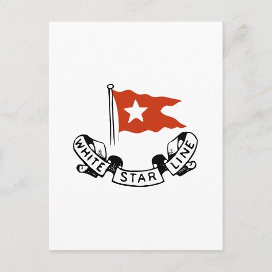 White Star Line Logo ポストカード (正面)