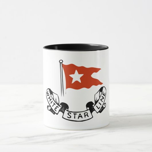 White Star Line Logo マグカップ (中央)