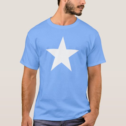 White Star / Somalia – 愛国心のあるTシャツ Tシャツ (正面)