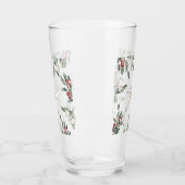 White Starfish Beach Christmas Holiday タンブラーグラス (左)