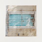 White steel window grill タペストリー (正面(横))