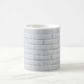 White stone wall bricks pattern コーヒーマグカップ (中央)