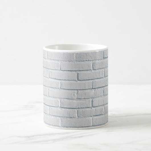 White stone wall bricks pattern コーヒーマグカップ (中央)