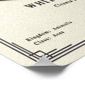 White Stork Zoology Series ポスター (角)