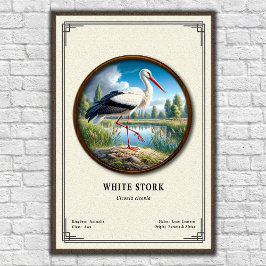 White Stork Zoology Series ポスター