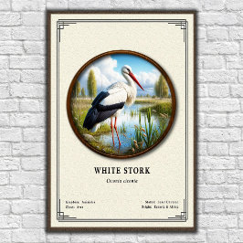 White Stork Zoology Series ポスター