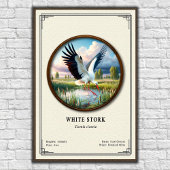 White Stork Zoology Series ポスター