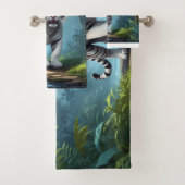 White Storm Tiger – Jungle Lightning Fantasy Mouse バスタオルセット (インサイチュ)