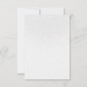 White Storybook Fairytale Pumpkin RSVP返信 招待状 (裏面)