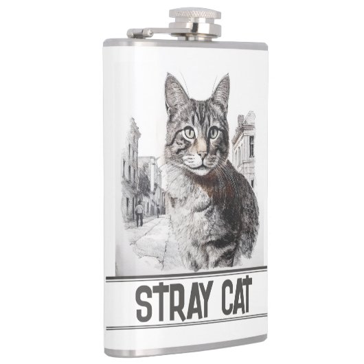 White Stray Cat フラスク (右)