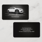 White SUV Car | Mechanic | Auto Car Repair 名刺 (正面/裏面)