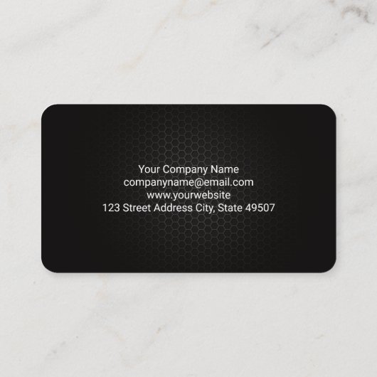 White SUV Car | Mechanic | Auto Car Repair 名刺 (裏面)