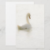 white swan 便箋 (正面/裏面)