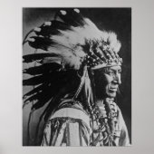 White Swan Sioux Chief Native American ポスター (正面)