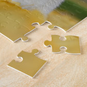 White Swiss Shepherd Dog Photo - Cute Furry Friend ジグソーパズル (側面)