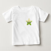 white t shirt printed with nature ベビーTシャツ (正面)