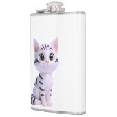 White Tabby Kitten フラスク (左)
