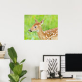 White-Tailed Deer Fawn | Minnesota ポスター (ホームオフィス)