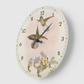 White-tailed Hummingbird (Eupherusa poliocerca) ラージ壁時計 (傾斜)