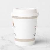 White & Tan, Black文字Company Business Pのロゴ 紙コップ (左)