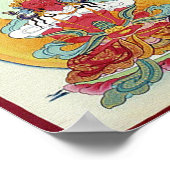 White Tara Mandala Poster ポスター (角)