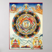 White Tara Mandala Poster ポスター (正面)