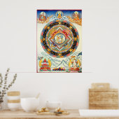 White Tara Mandala Poster ポスター (キッチン)
