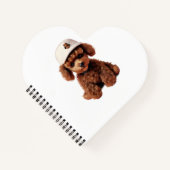 White Teacup Poodle Folder ノートブック (正面)