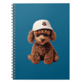White Teacup Poodle Folder ノートブック (正面)
