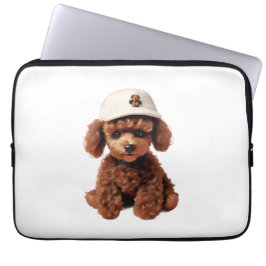 White Teacup Poodle Folder ラップトップスリーブ