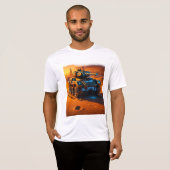 White Tee – Sci-Fi Desert Tank Glow Edition Tシャツ (正面フル)