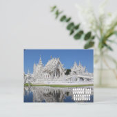 White Temple in Chiang Rai Thailand ポストカード (スタンド正面)