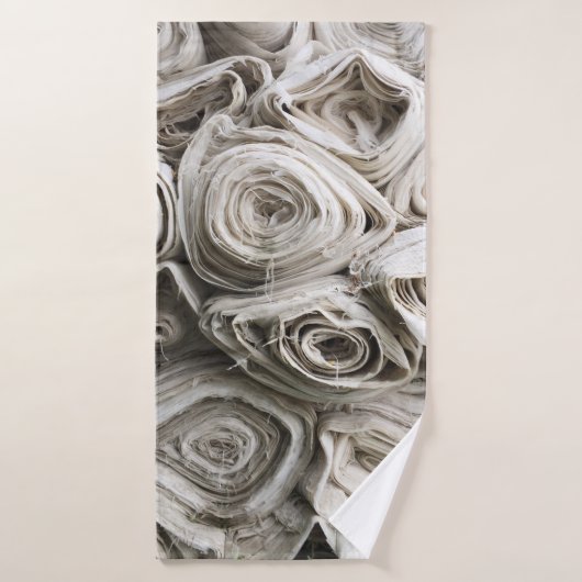 White textile lot バスタオル (バスタオル)