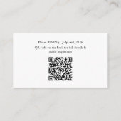 White The Attire QR Code enclosure Card エンクロージャーカード (裏面)